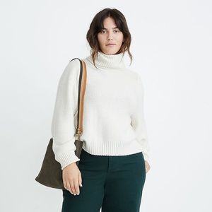 Madewell Varick Turtleneck Sweater, Size XXL, Cream
